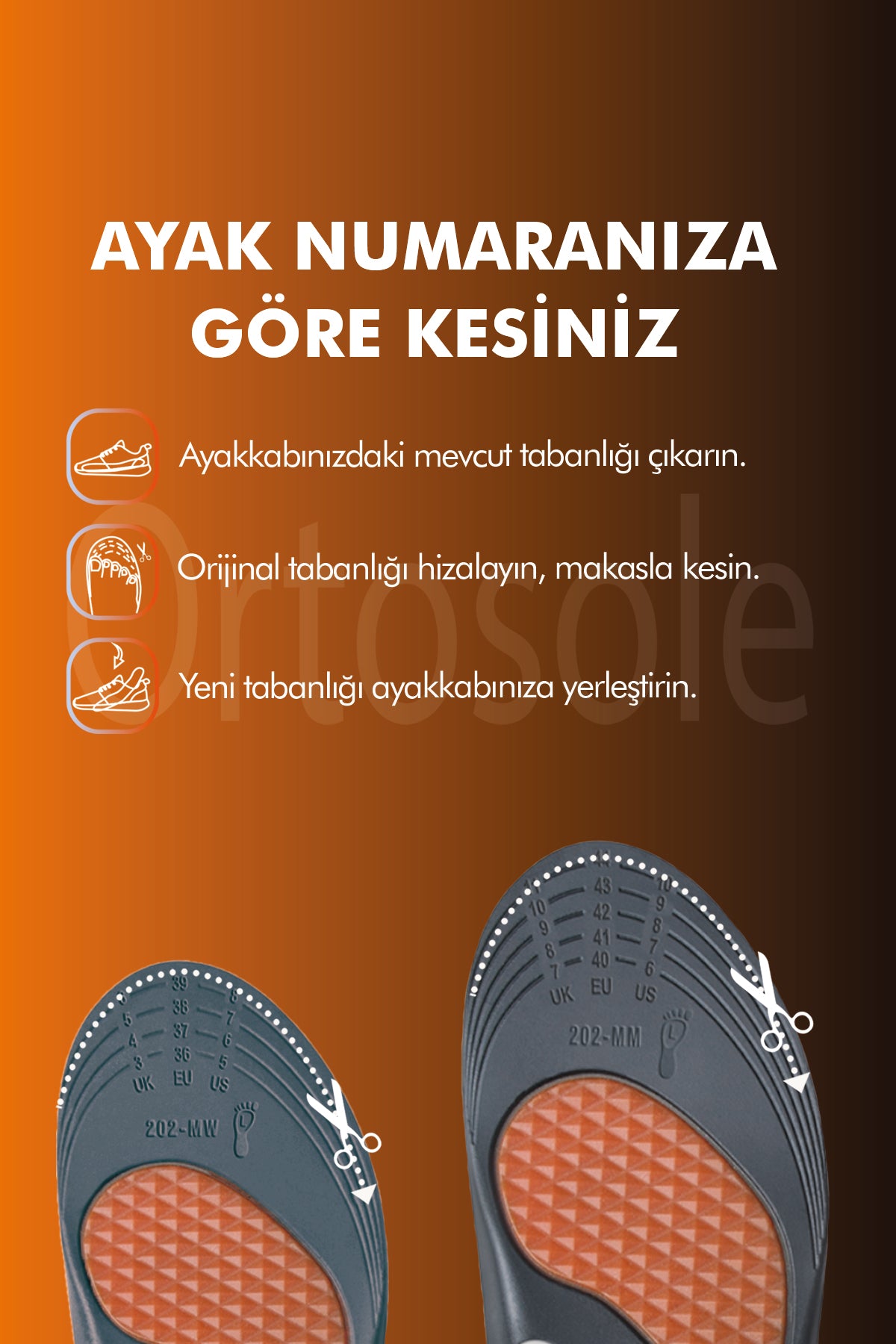 OS202 Topuk ve Metatarsal Destekli Tabanlık