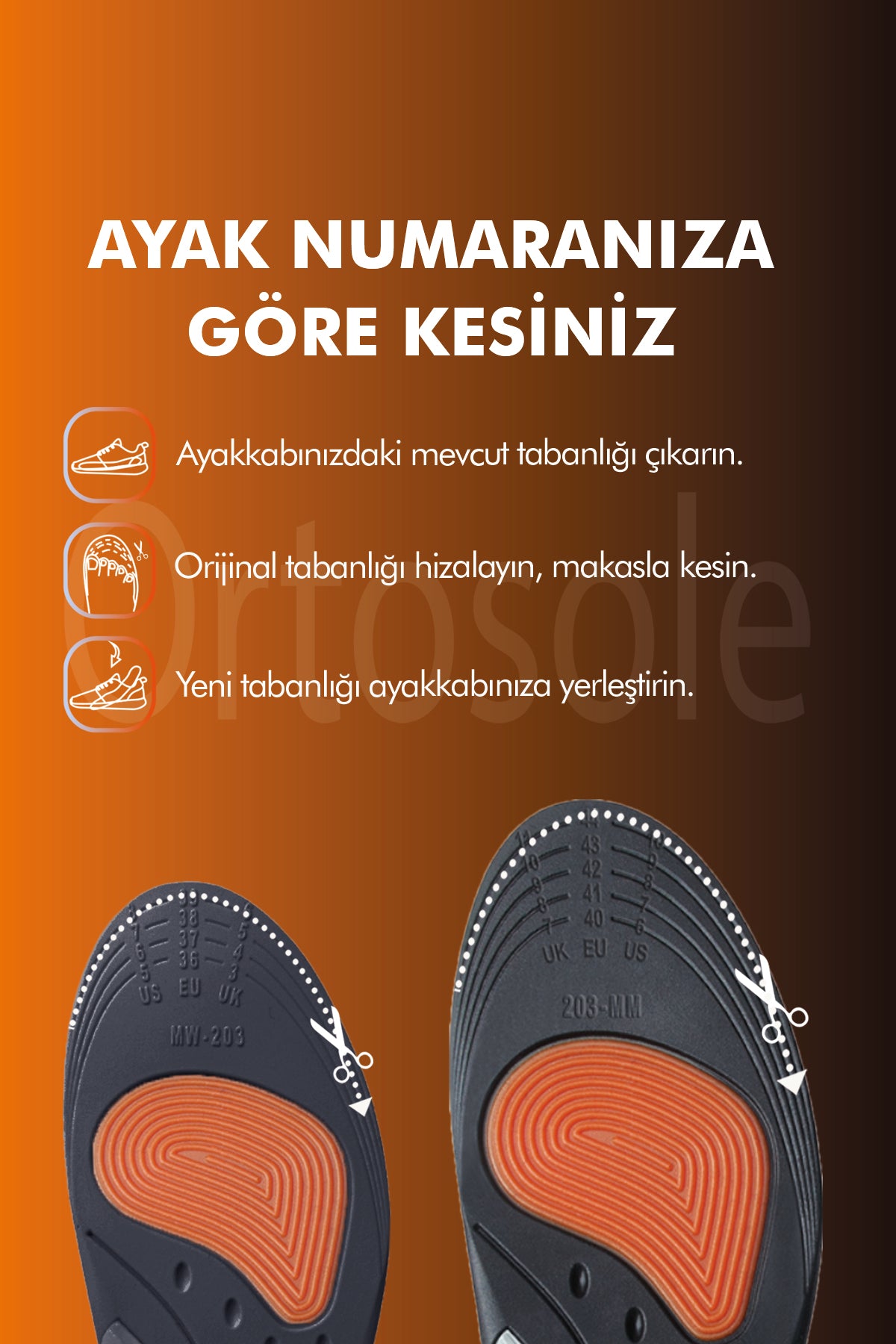 OS203 Çift Kemer Destekli Spor Tabanlık