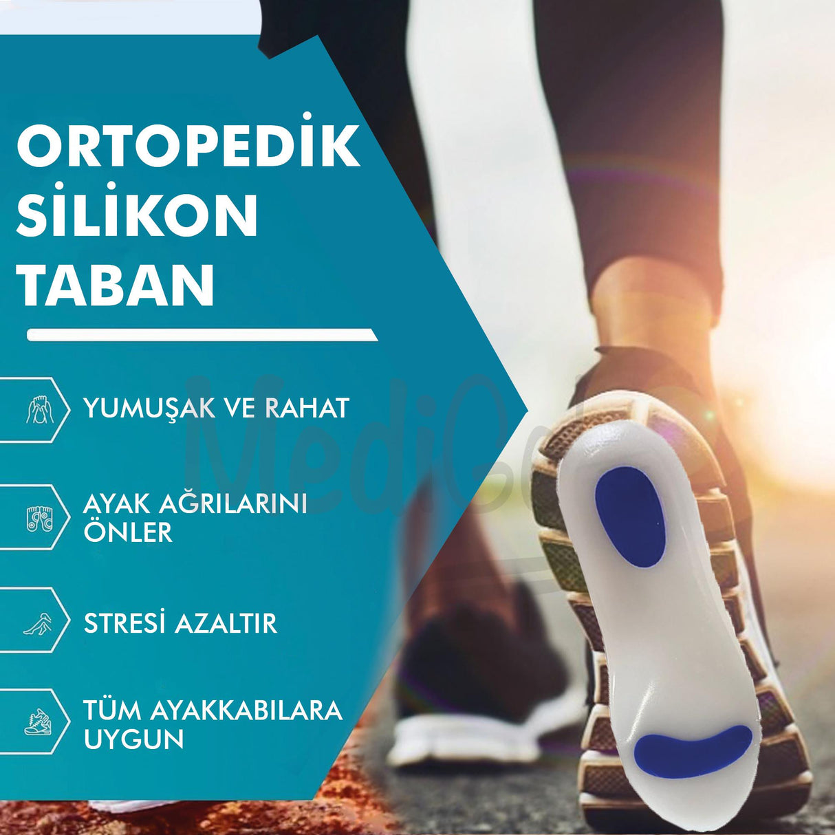 MG01 Silikon Ortopedik Tabanlık