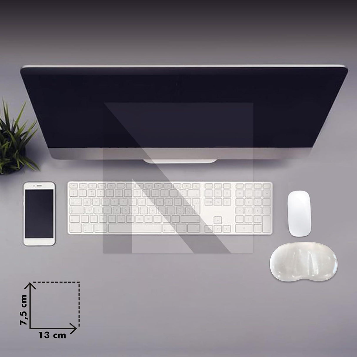 MP04 - Jel Mouse Bilek Destek Pedi | Yumuşak, Ergonomik, Fare Önü El Bileği Dinlendirme Pedi