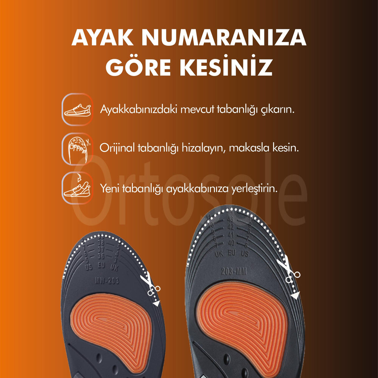 OS203 Çift Kemer Destekli Spor Tabanlık