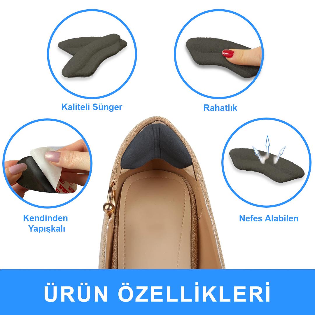 SP05 - Yapışkanlı Bilek Koruma | Topuk Vurma Önleyici Ve Ayakkabı Daraltma Yumuşak Sünger Ped