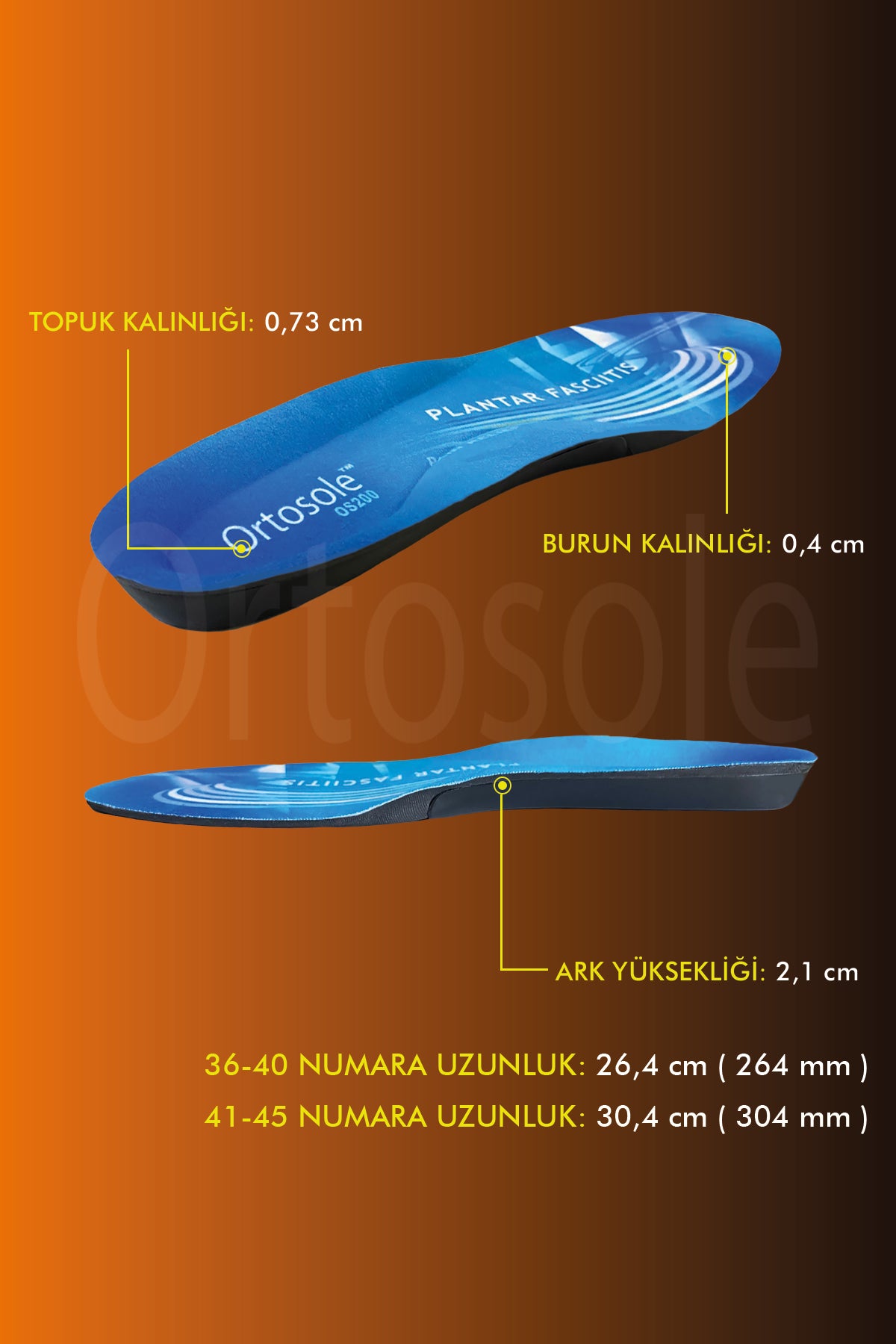 OS200 Plantar Fasiit Tabanlık