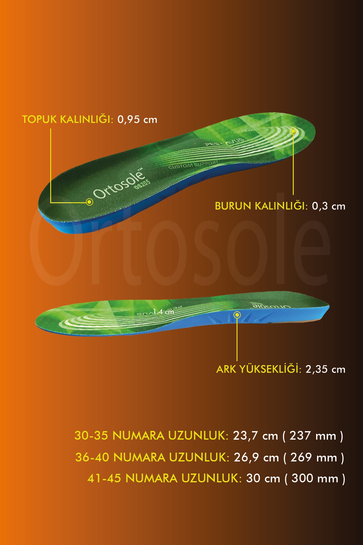 OS205 Pes Cavus Tabanlık