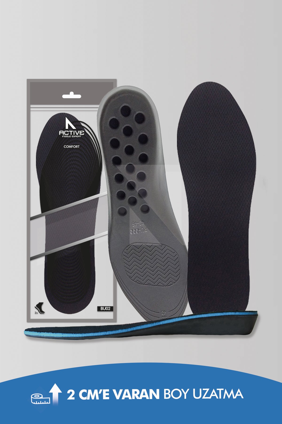 BU02 2 Cm Boy Uzatıcı Tabanlık