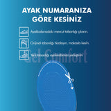GC18 | Yumuşak Jel, Hakiki Deri, Konfor, Tüm Ayakkabılar ile Uyumlu Topuk Destekli Rahat İç Tabanlık