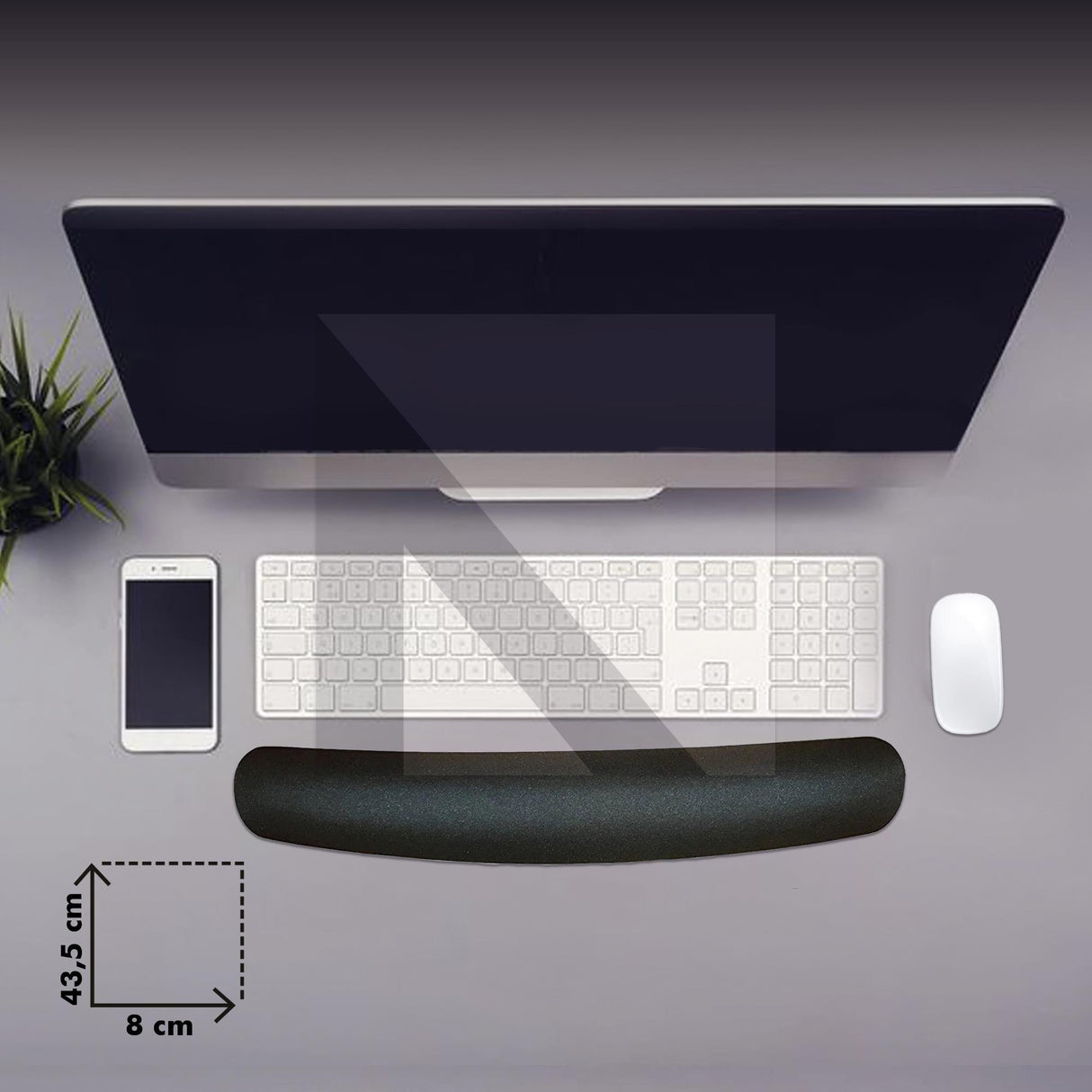 MP03 - Memory Klavye Bilek Destek Pedi | Yumuşak, Ergonomik, Klavye Önü El Bileği Dinlendirme Pedi