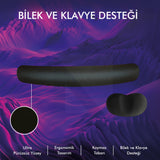 MP03 - Memory Mouse Ve Klavye Bilek Destek Pedi | Yumuşak, Ergonomik, El Bileği Dinlendirme Ped Set