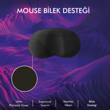 MP03 - Memory Mouse Bilek Destek Pedi | Yumuşak, Ergonomik, Fare Önü El Bileği Dinlendirme Pedi