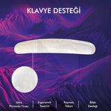 MP04 - Jel Klavye Bilek Destek Pedi | Yumuşak, Ergonomik, Klavye Önü El Bileği Dinlendirme Pedi