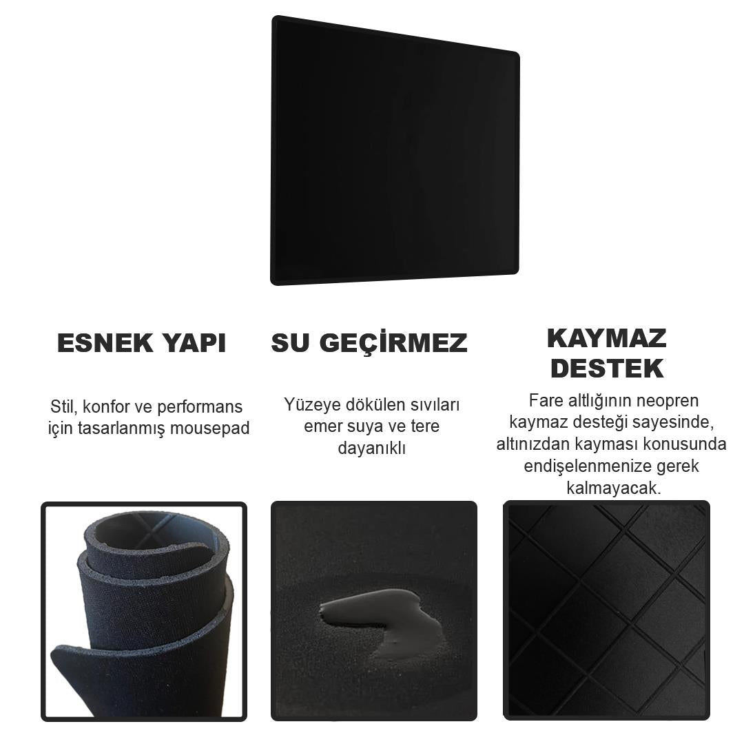 MP07 - 24x33 Ofis ve Gaming Mousepad | Kaymaz Taban, Oyuncu Gamepad, Ev, Ofis, Oyun için