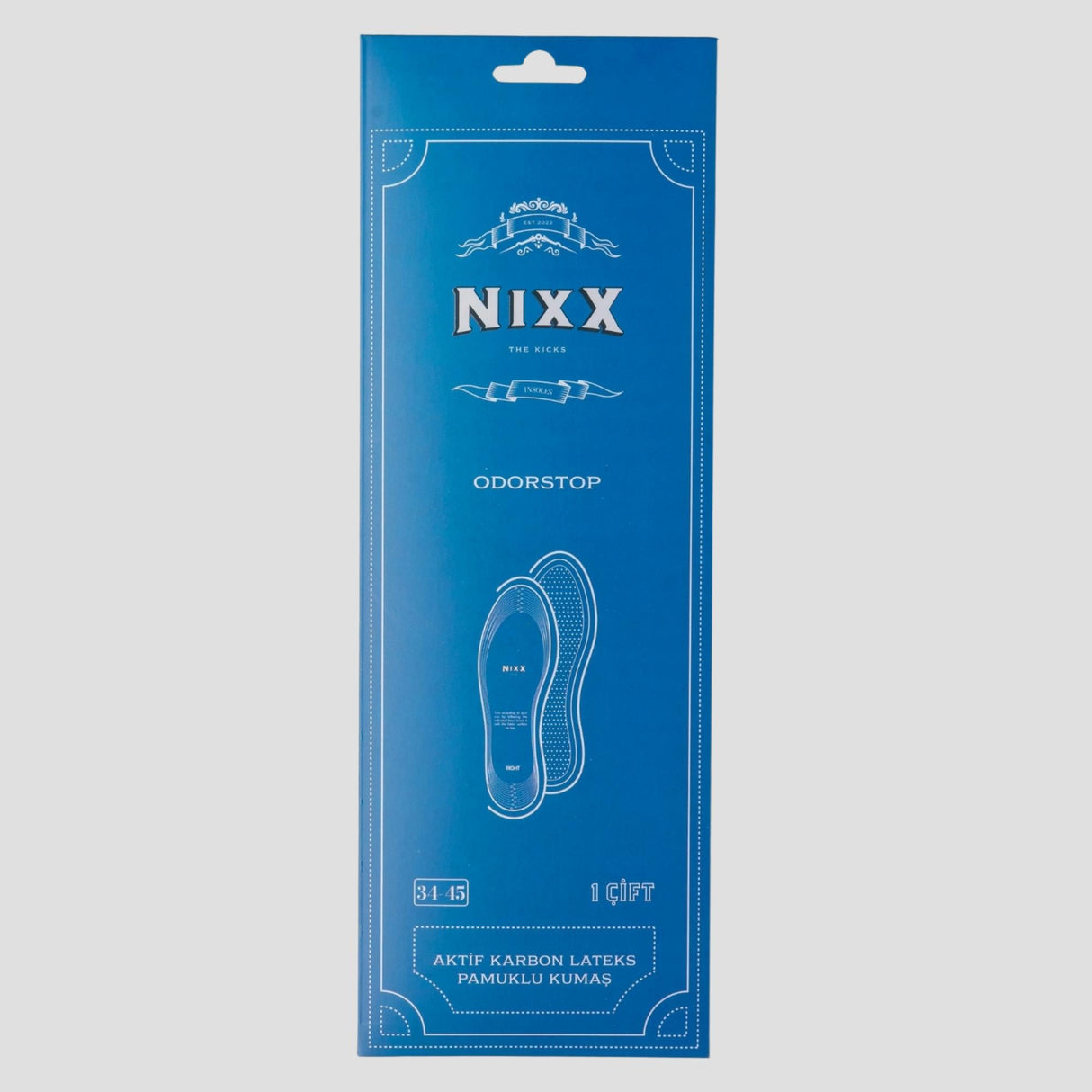 NX109 - Latex Odorstop | Aktif Karbon, Hava Geçiren Lateks, Kötü Koku Önleyici İç Tabanlık