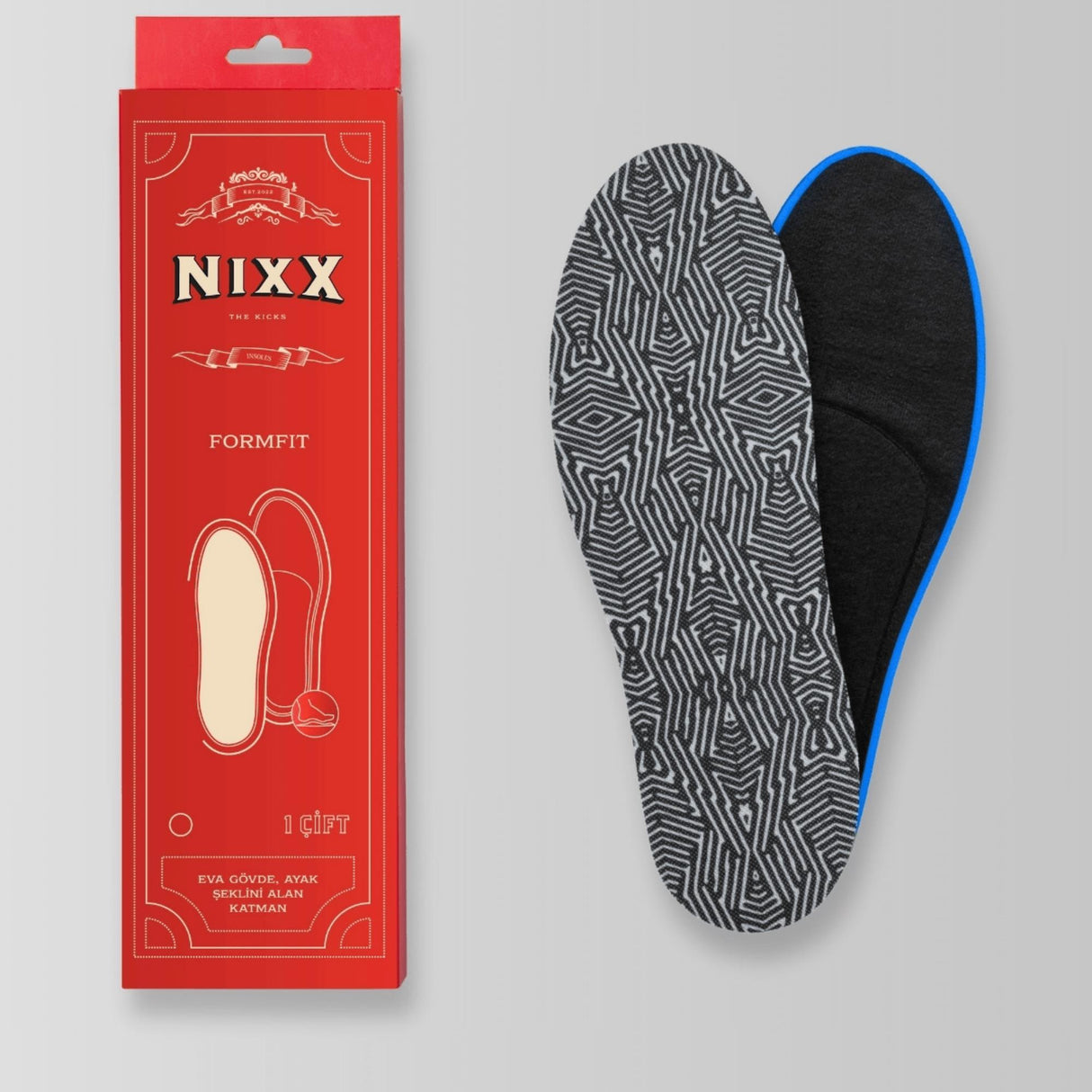NX111 - FormFit | Kişiye Özel, Kemer Desteği ve Ayak Şeklini Alan Yastıklamalı Yumuşak İç Tabanlık