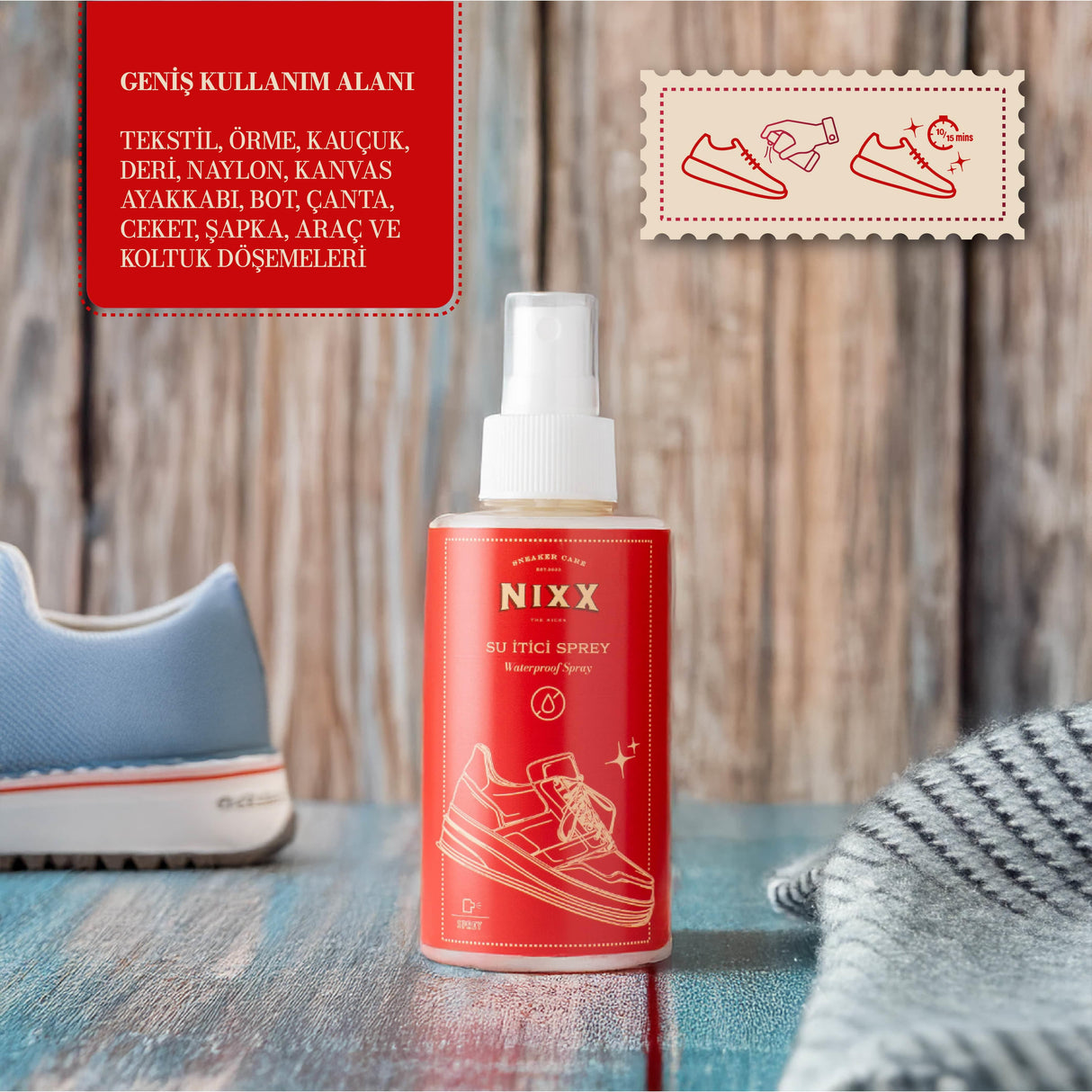 NX906 - Su İtici Sprey | Tüm Ayakkabılar için, 100ml