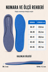 OF03 | Daily Comfort – Nefes Alabilen, Yumuşak ve Darbe Emici Günlük Ortopedik Ayakkabı İçi Tabanlık