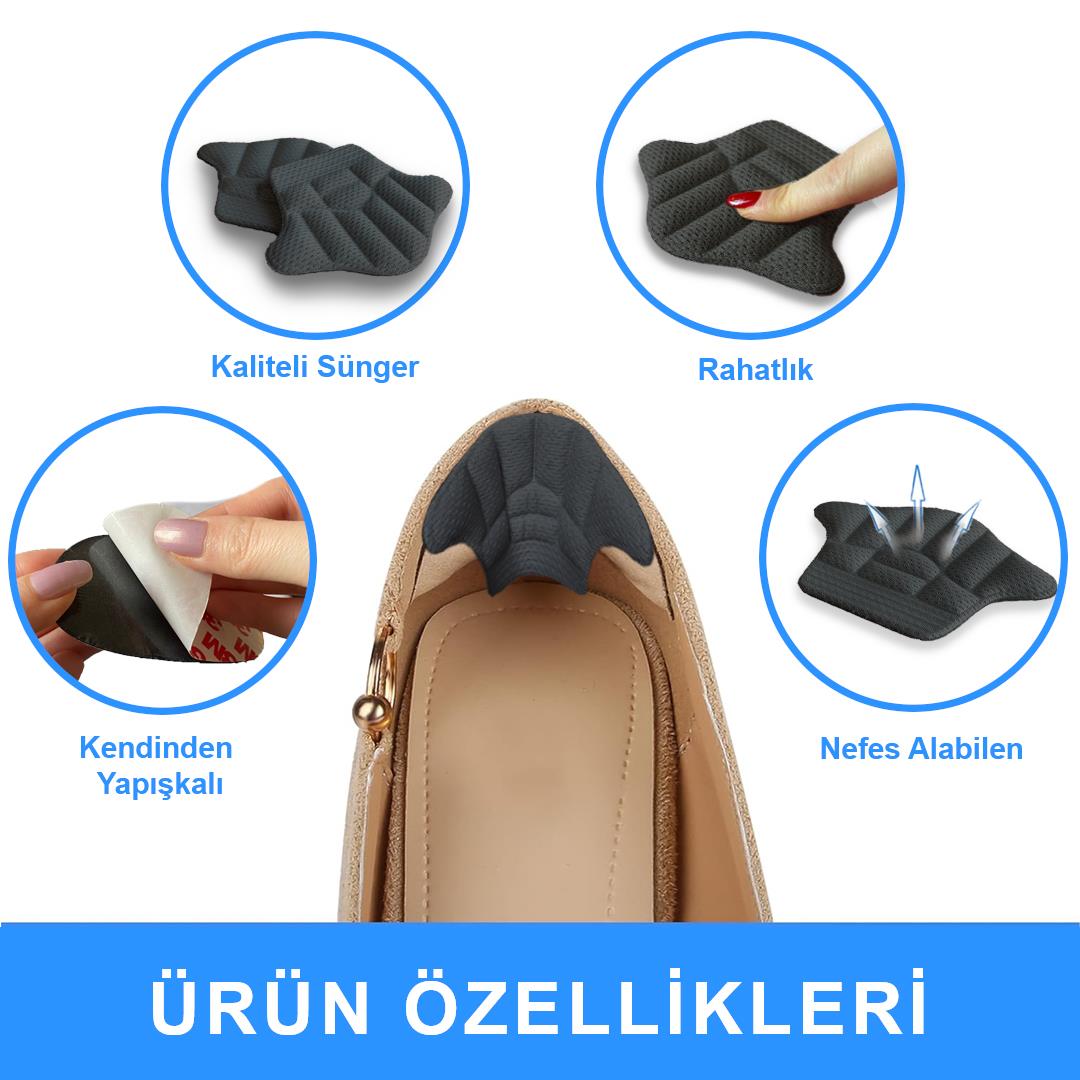 SP04 - Yapışkanlı Bilek Koruma | Topuk Vurma Önleyici Ve Ayakkabı Daraltma Yumuşak Sünger Ped