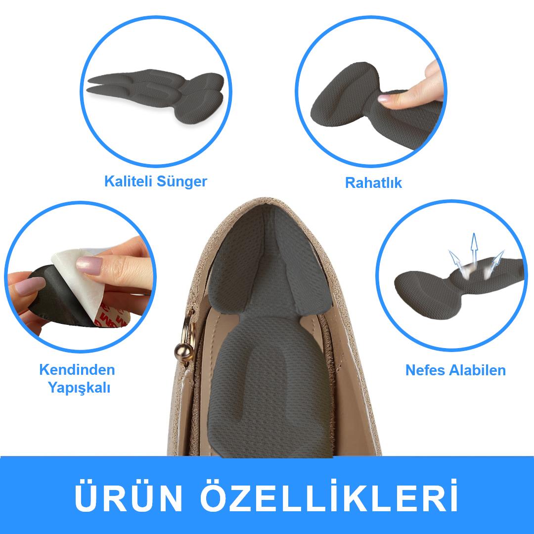 SP08 - Yapışkanlı Topuk Koruma | Vurma Önleyici Ve Ayakkabı Daraltma Için Yumuşak Ark Destekli Ped